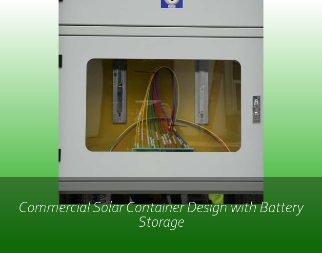 Commercial Solar Container Design with Battery Storage